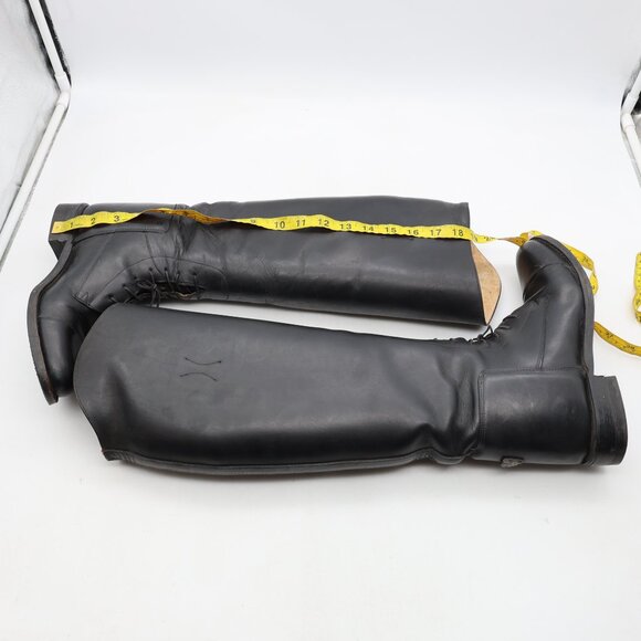 The Effingham Riding Boots By Bond Boot Co Womens US Size 7 W C Black Leather - Picture 6 of 11